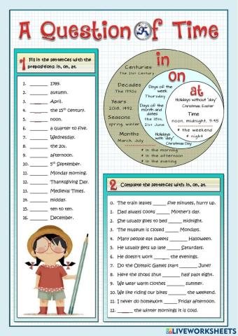 Prepositions of time