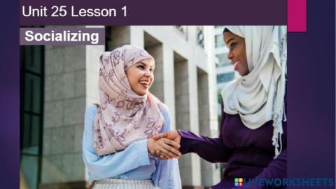 U25 L1 Socializing