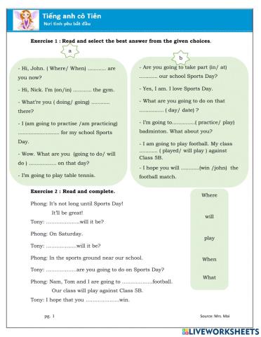 Tiếng anh lớp 5-Unit 10-Lesson 2