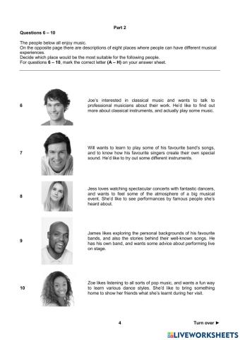 Reading Practice Part 4