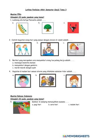 Latihan PAS Tema 3