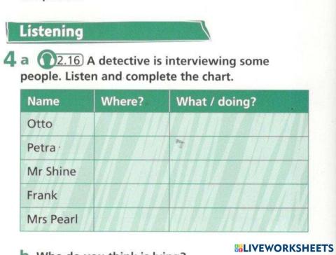 Listening comprehension