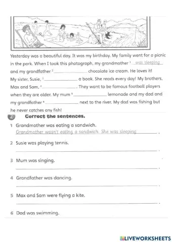 Superminds 4 Past Continuous