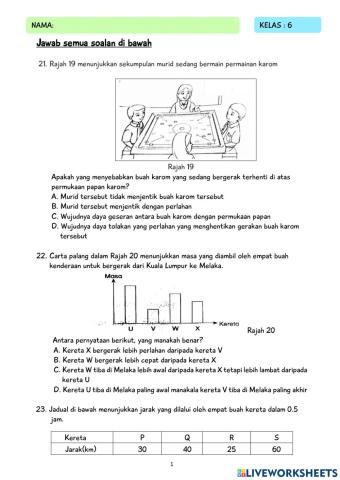 KUIZ SAINS AKHIR TAHUN - TAHUN 6 part 2