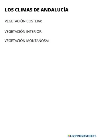Vegetación andalucía