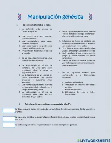 Manipulación genética