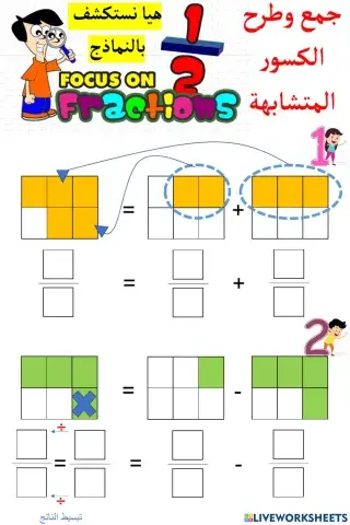 الكسور المتشابهة