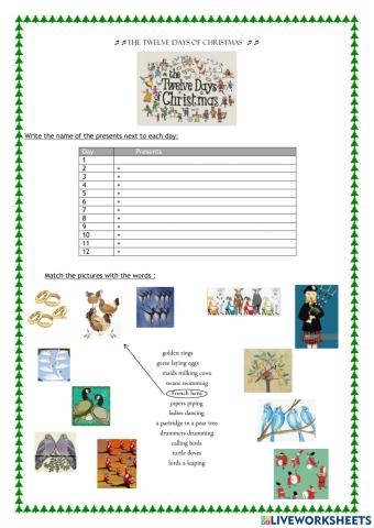 The Twelve Days of Christmas