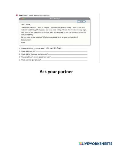 Vacation Story: Past Tense