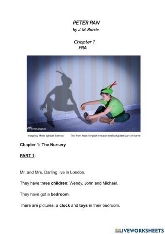 Peter Pan (chapter 1) PRA