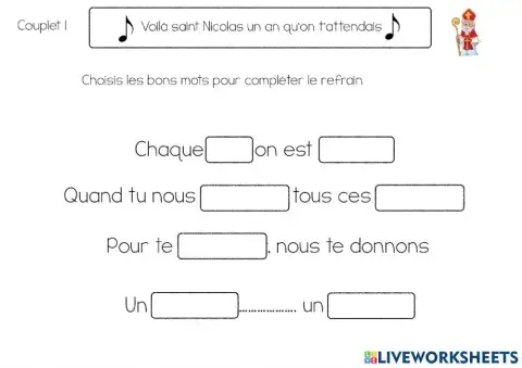 Chanson saint nicolas