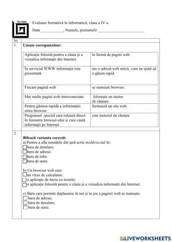 Consultarea informațiilor