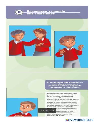 Reconozco mis emociones