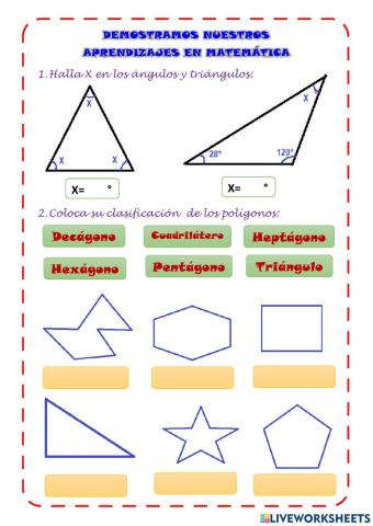 Triángulos, áreas y perímetros