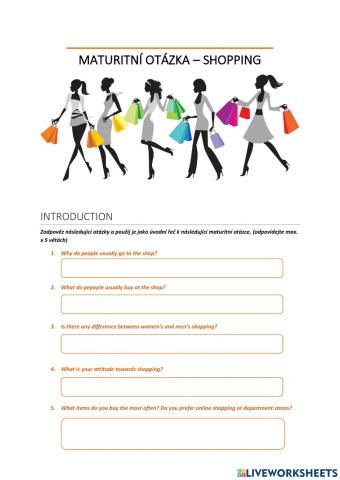 Maturitní otázka - shopping