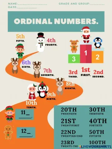 Ordinal numbers