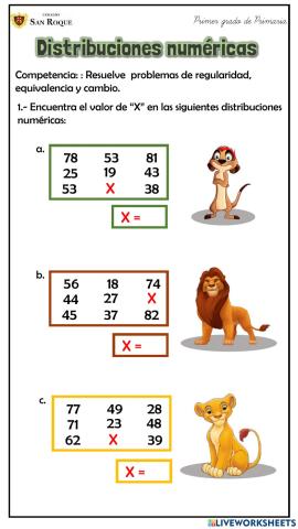 Distribuciones numéricas