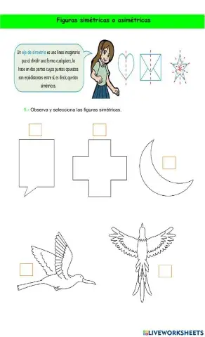 Figuras simétricas o asimétricas