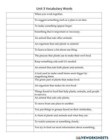 Reach 5 Unit 3 Gapfill