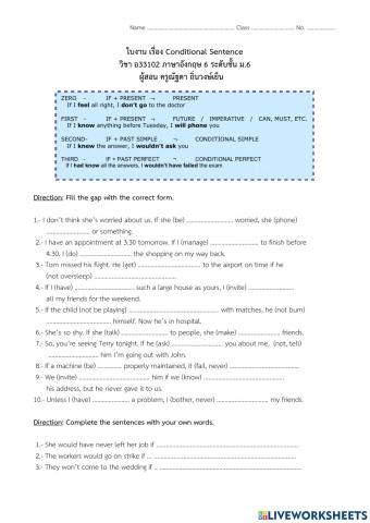 Conditional sentence