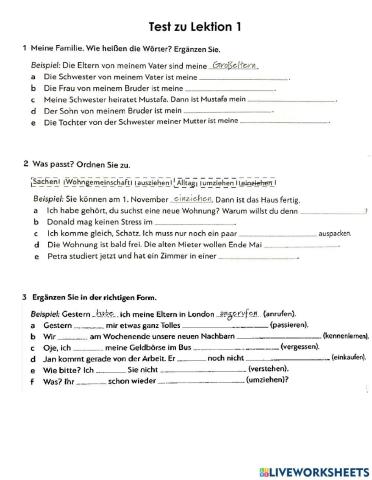 Lektionen 1 und 2
