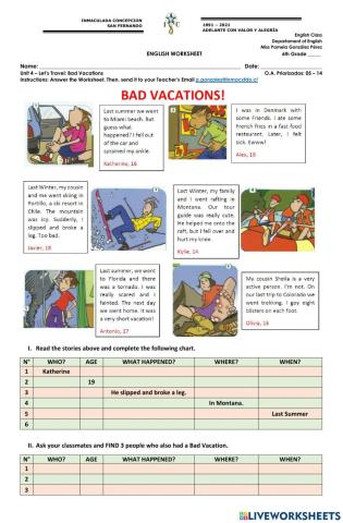 Bad vacations