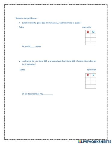 Ejercicio de matemáticas
