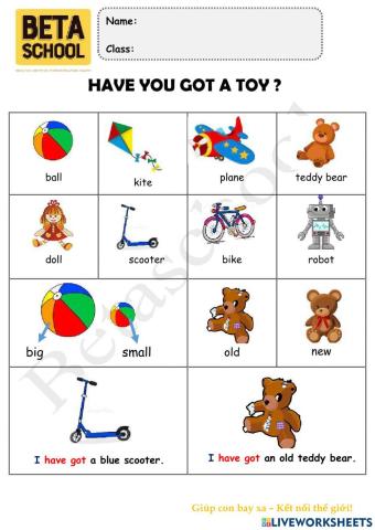 BE1A - Have you got a toy? - TOPIC 8
