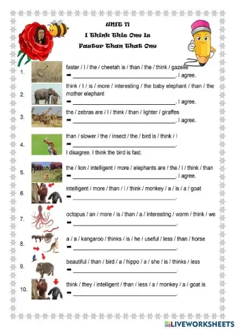 Unit 11 - I Think This One Is Faster Than That One