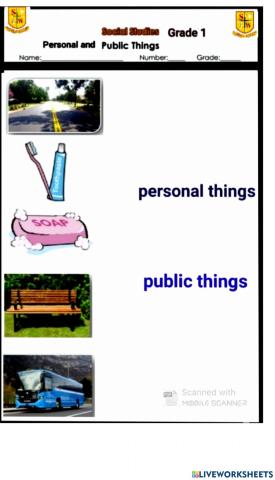Personal and public things