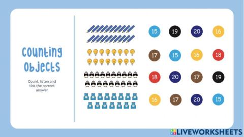 Counting Until Number 20