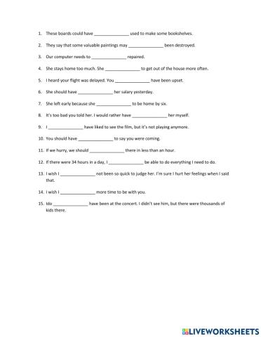 Review of modals and conditionals