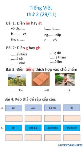 Tiếng Việt thứ 2(29-11)