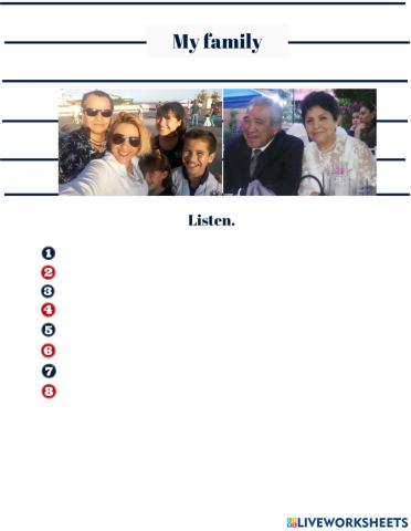 Describing my family