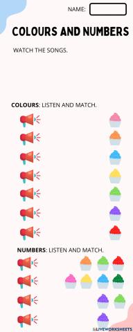 Colours and numbers