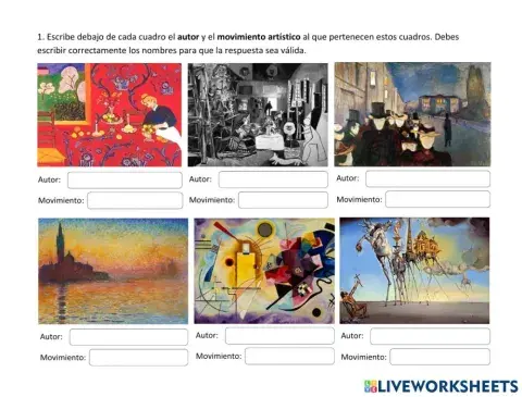 Movimientos artísticos