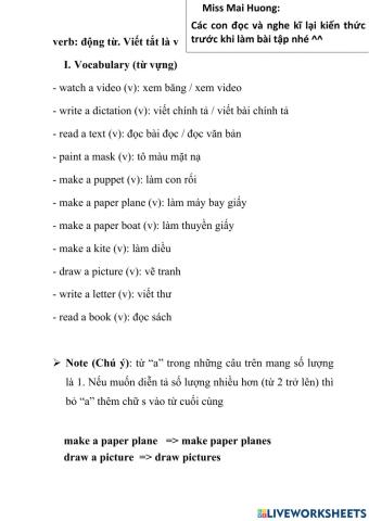 Unit 9: What are they doing?