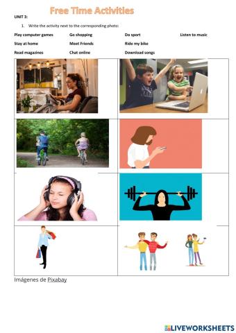 Free time activities