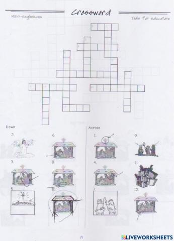 Nativity Crossword