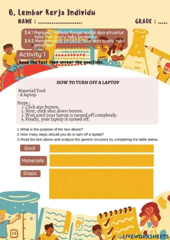 Procedure Text : Manual (Activity 1)