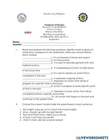 Q2 w1-2 summative in english