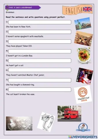 Present perfect questions