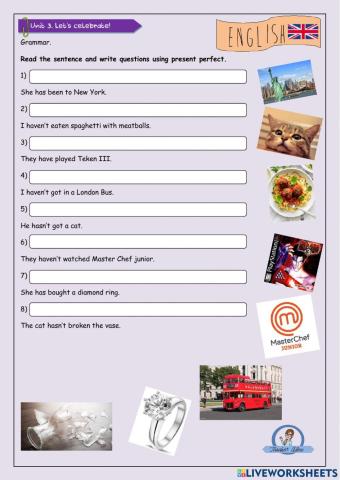 Present perfect questions