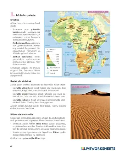 Afrika fisikoa teoria
