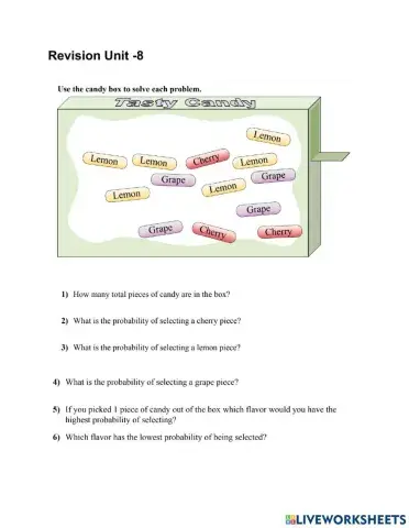 Probability worksheet