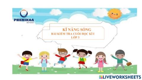 Kiểm tra cuối kì I lớp 3