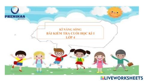 Kiểm tra cuối kì I lớp 4