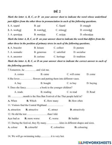 Giải đề thi thử-k8