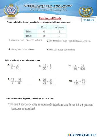 Razón y proporción