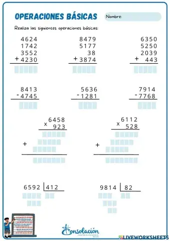Operaciones básicas